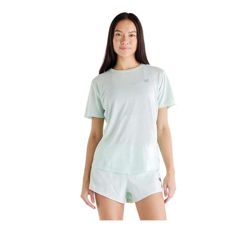 New Balance Athletics Womens T-Shirt - Green